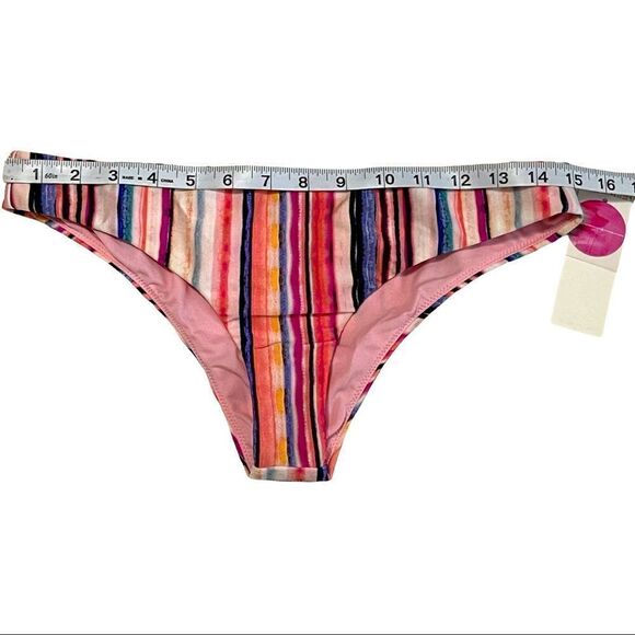 Raisins Muticolor Stripe Bikini Bottom Sz M NWT - Picture 5 of 9